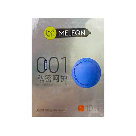 Bao cao su Meleon 001 Silver - Siêu mỏng - Hộp 10 cái