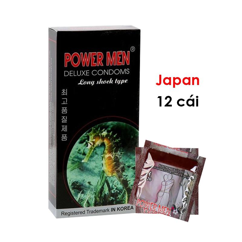 Bao cao su Powermen Cá Ngựa Đen 12s