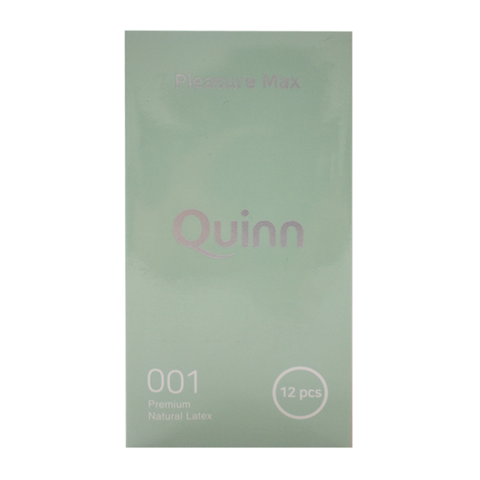 Bao cao su Quinn Pleasure Max - Gân và điểm nổi - Hộp 12 cái