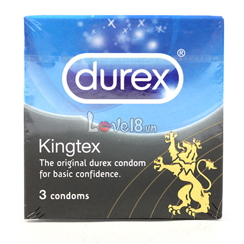 Bao Cao Su Size Nhỏ Durex Kingtex Hộp 3 Cái