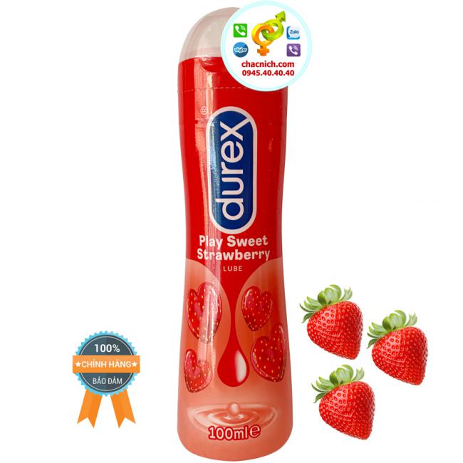 Gel bôi trơn Durex Strawberry hương dâu thơm ngọt