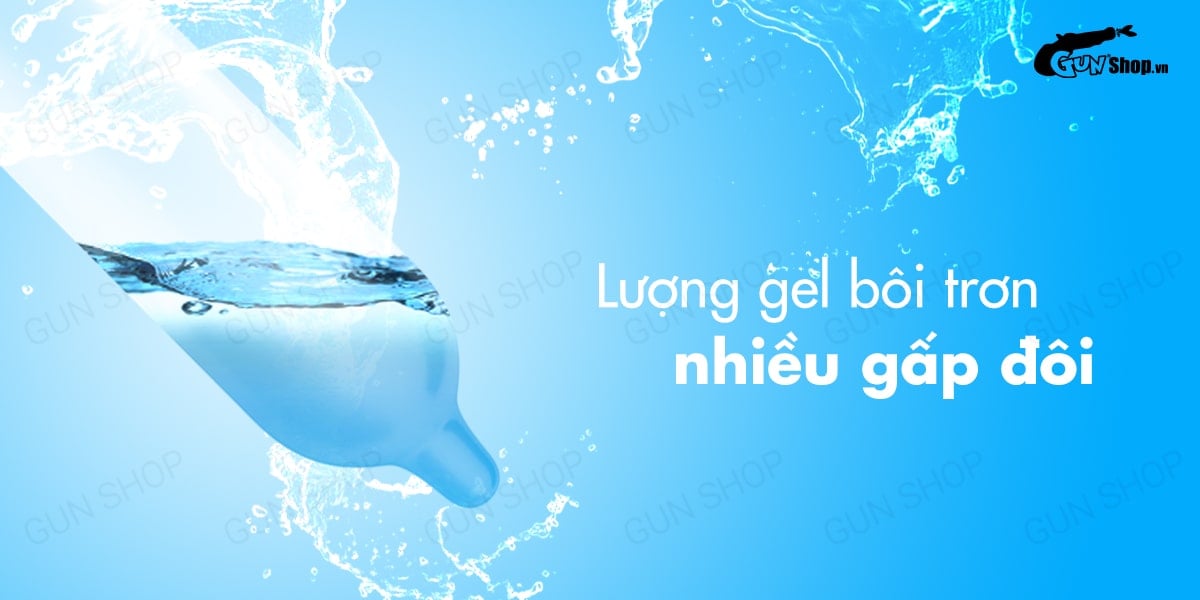 Bao cao su Mingliu Double Lubricating nhiều gel bôi trơn hộp 10 cái siêu mượt an toàn