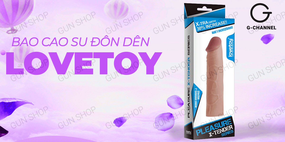 Review Bao cao su đôn dên tăng kích thước Lovetoy Pleasure X-Tender tăng 1  tốt nhất