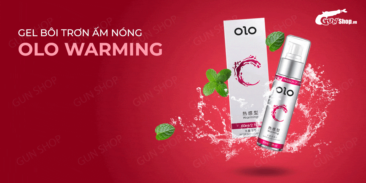Gel bôi trơn ấm nóng OLO Warming 60ml tăng khoái cảm, siêu mượt