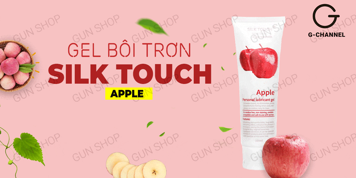 Gel bôi trơn hương táo Silk Touch 100ml an toàn mềm mượt