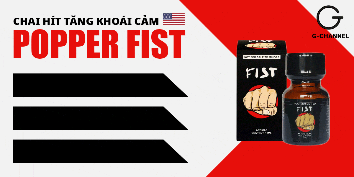 Popper Fist Platinum 10ml Mỹ PWD tăng khoái cảm chất lượng