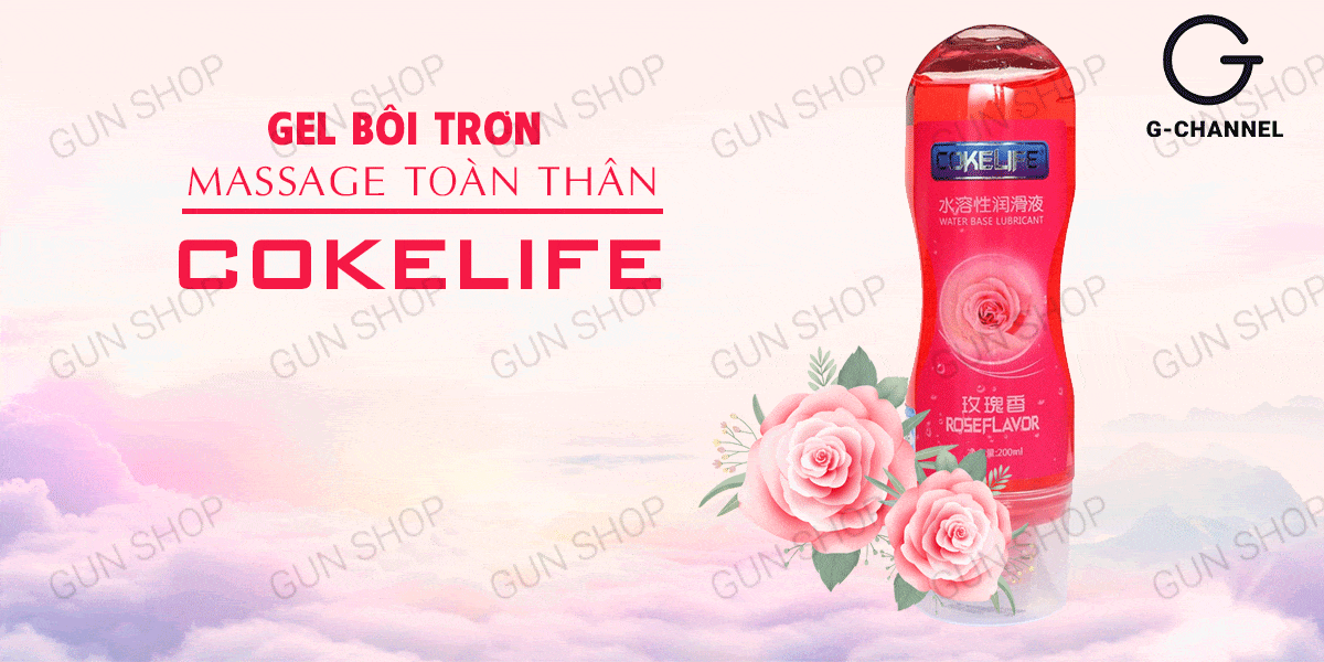 Gel bôi trơn hương hoa hồng Cokelife 100ml an toàn thơm ngọt