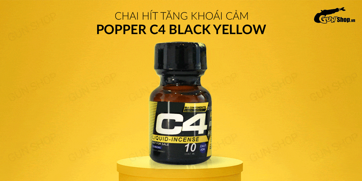 Shop bán Popper C4 Yellow 10ml chính hãng Mỹ USA PWD giá sỉ