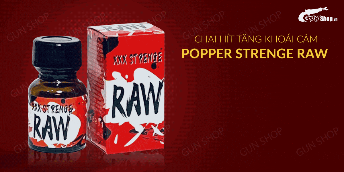 Popper Strenge Raw 10ml Mỹ PWD Chính Hãng Tăng Khoái Cảm Nhanh