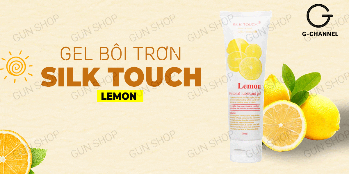 Gel bôi trơn Silk Touch hương chanh 100ml kích thích lên đỉnh