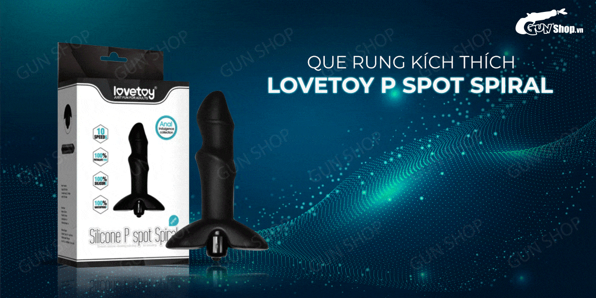 Que rung hậu môn 10 chế độ rung kích thích cực mạnh Lovetoy