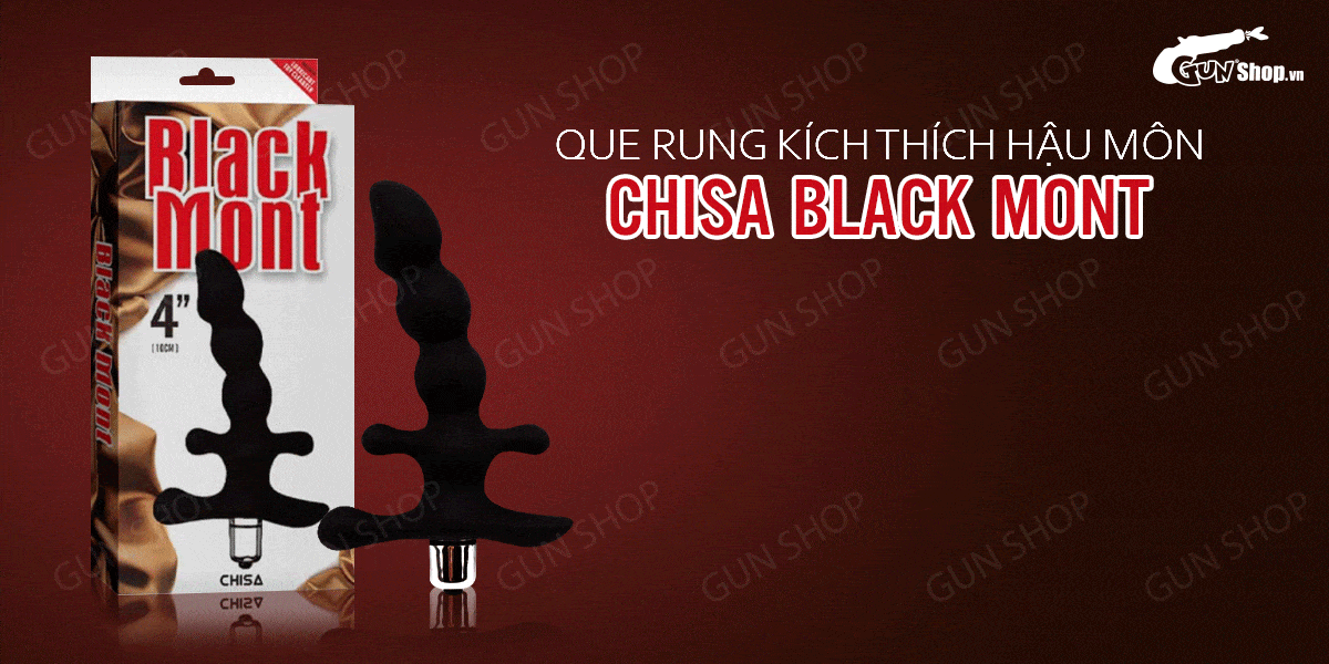 Que rung hậu môn Chisa Black Mont pin siêu mạnh kích thích