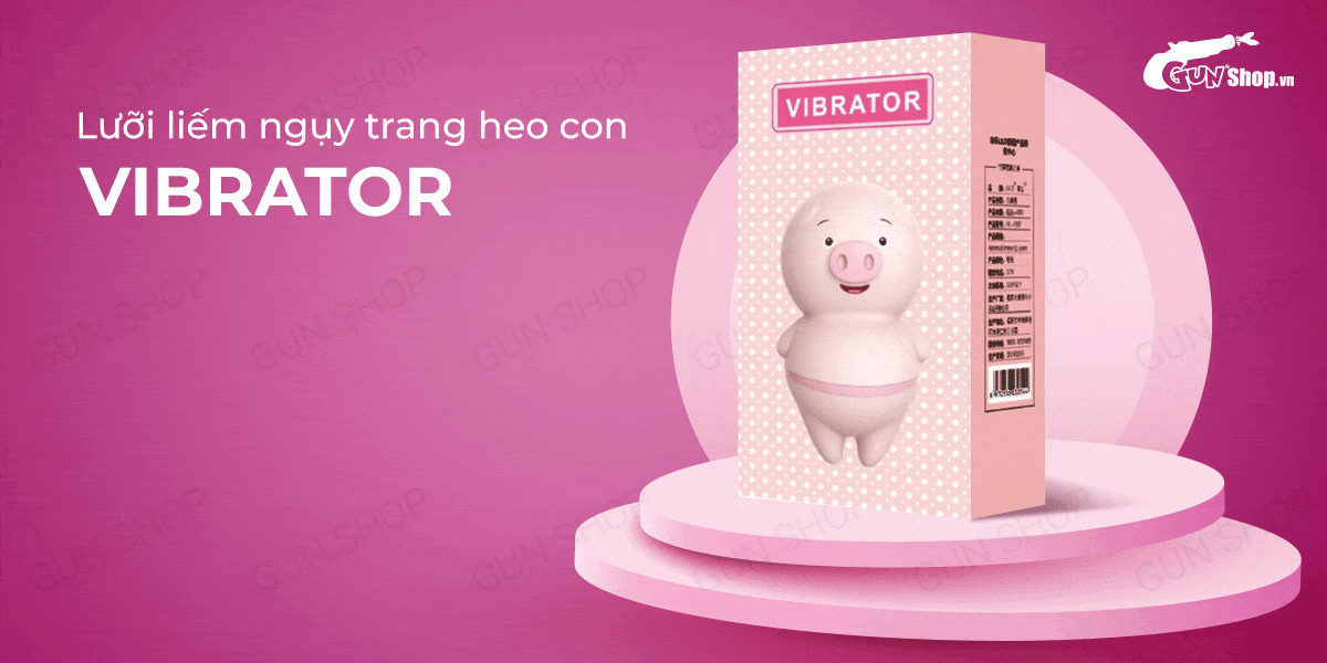 Lưỡi liếm ngụy trang hình heo con Vibrator bú liếm âm đạo điểm G