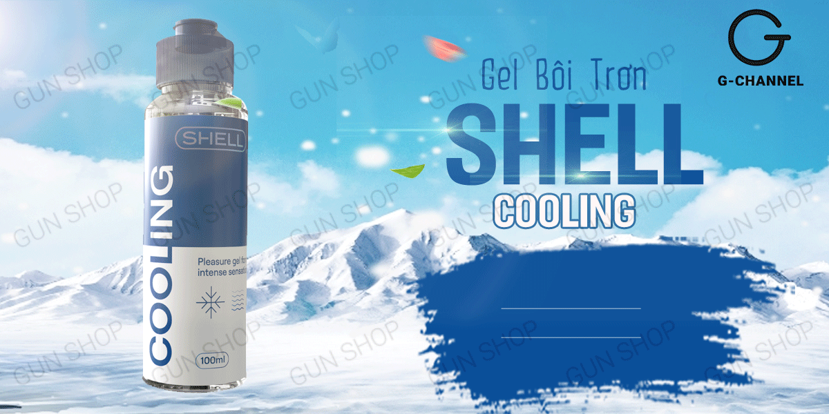 Gel bôi trơn mát lạnh Shell Cooling 100ml tăng khoái cảm an toàn