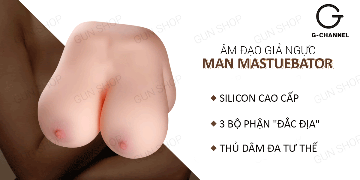 Ngực giả âm đạo hậu môn silicon cao cấp mềm mại 3kg thỏa mãn