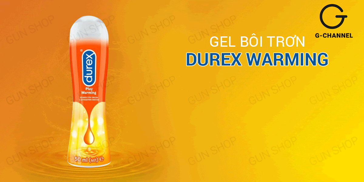 Gel bôi trơn nóng ấm Durex Warming 100ml tăng khoái cảm nhanh