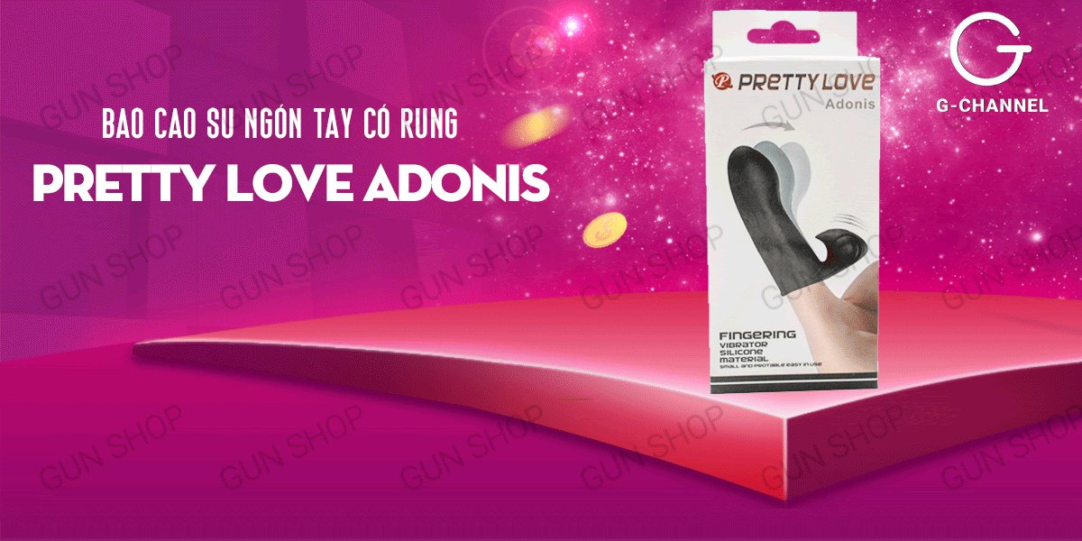 Ngón tay rung Pretty Love Adonis silicon cao cấp tạo hưng phấn