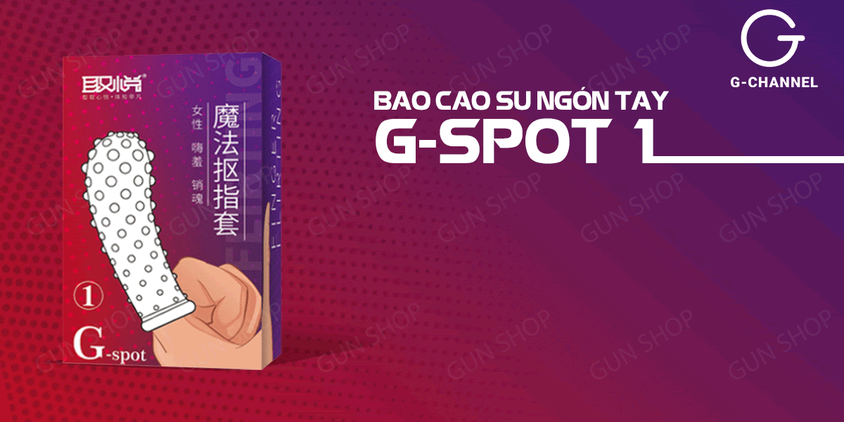 Bao cao su ngón tay G-spot gai nổi kích thích tăng khoái cảm
