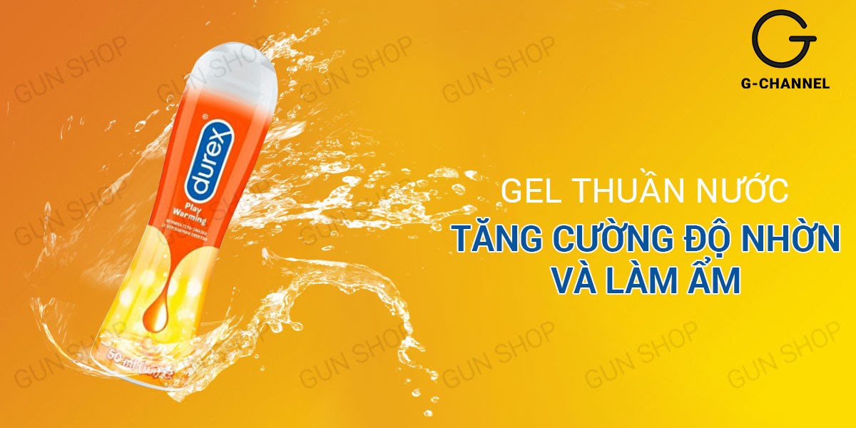 Gel bôi trơn nóng ấm Durex Warming 100ml tăng khoái cảm nhanh