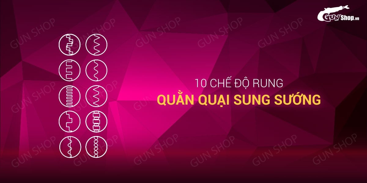 Que rung hậu môn nhiều chế độ rung siêu mạnh cho nam nữ kích thích