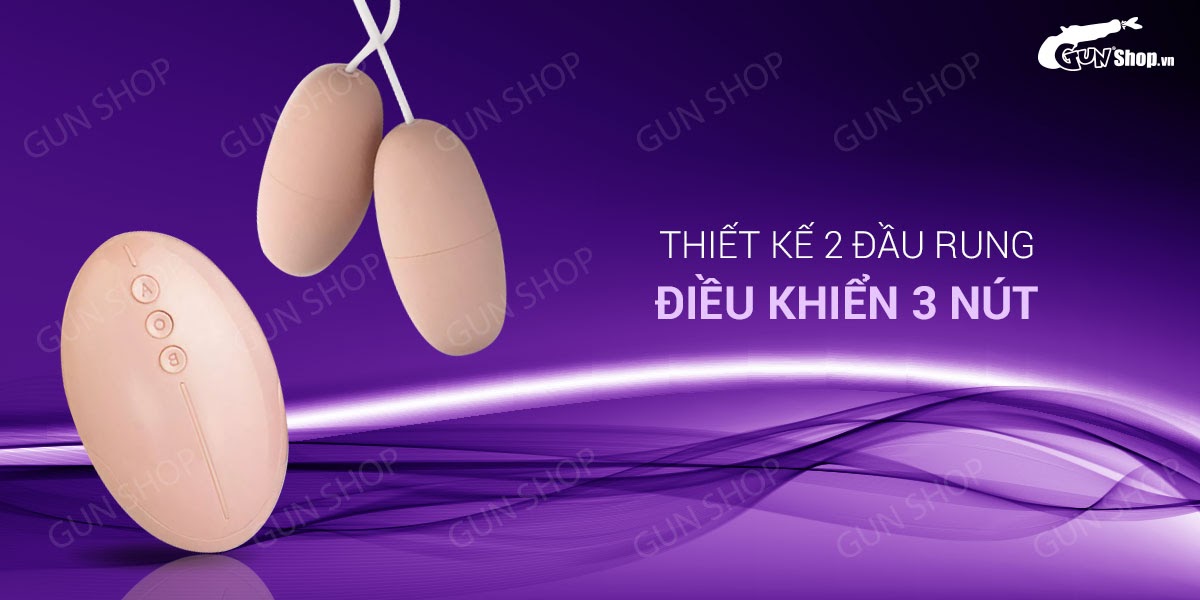Trứng rung Durex 2 đầu 12 chế độ rung kích thích mạnh mẽ