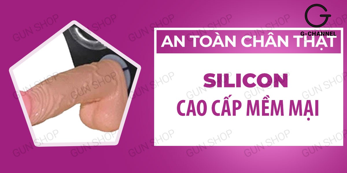 Dương vật giả rung dây đeo Baile Vibra silicon mềm mại kích thích