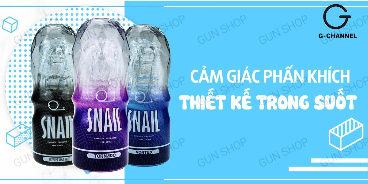 Âm đạo giả trong suốt Snail Cup cốc thủ dâm cao cấp hot