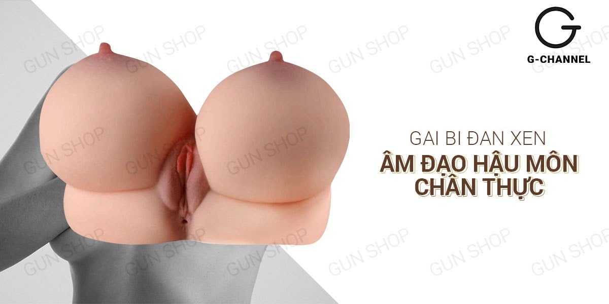 Ngực giả âm đạo hậu môn silicon cao cấp mềm mại 3kg thỏa mãn