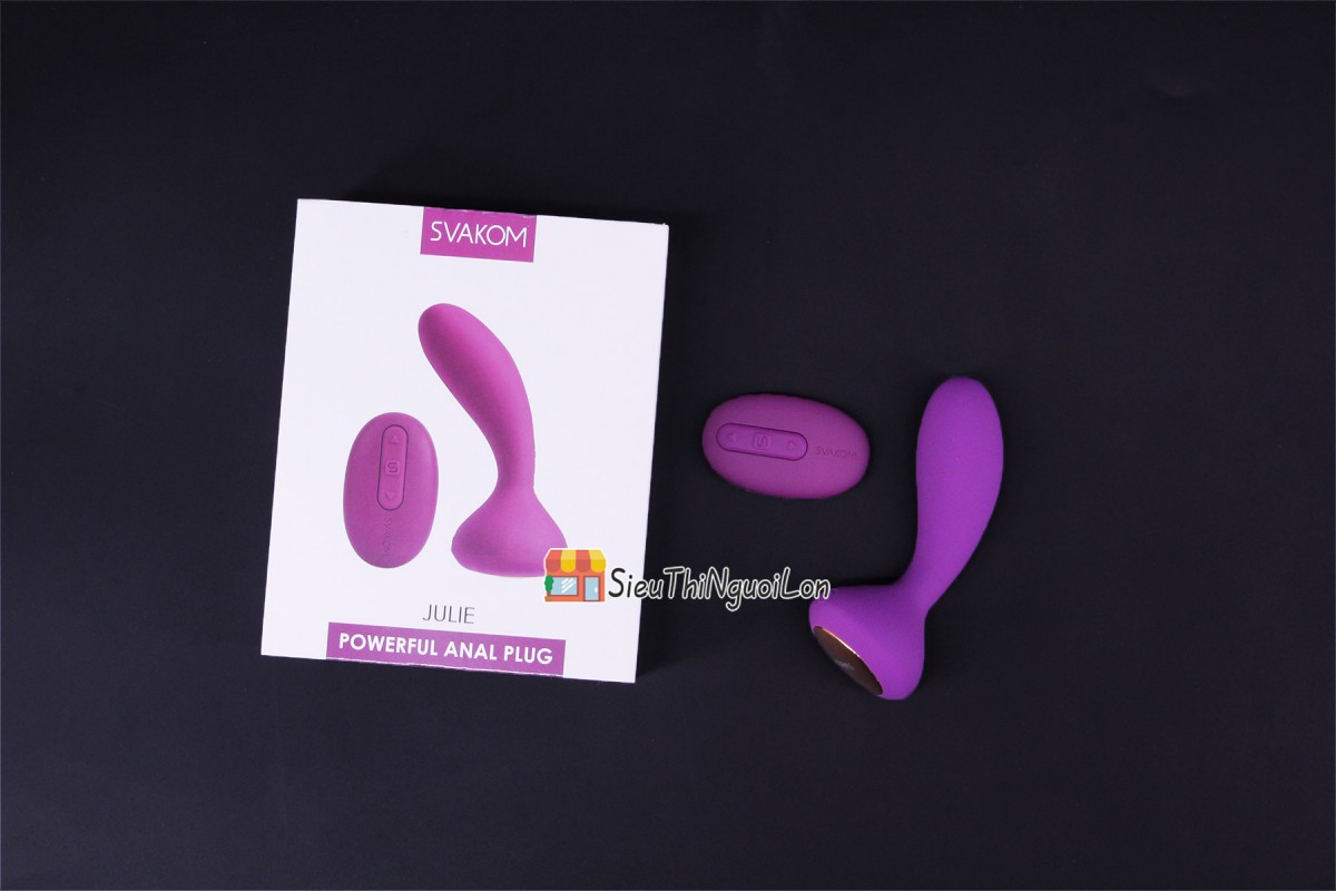 Máy mát xa hậu môn Svakom Julie USA Rung 5 chế độ silicon cao cấp