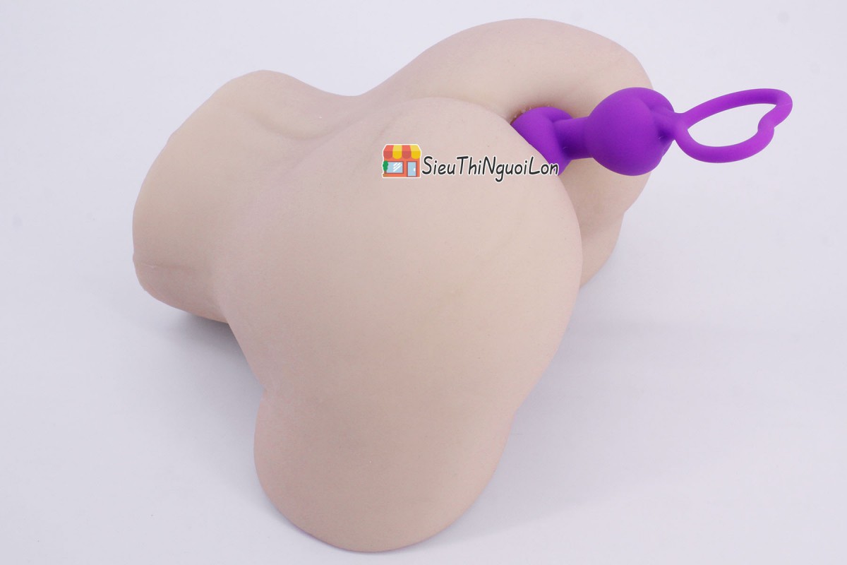 Chuỗi hạt kích thích hậu môn trái tim silicon mềm mại cao cấp