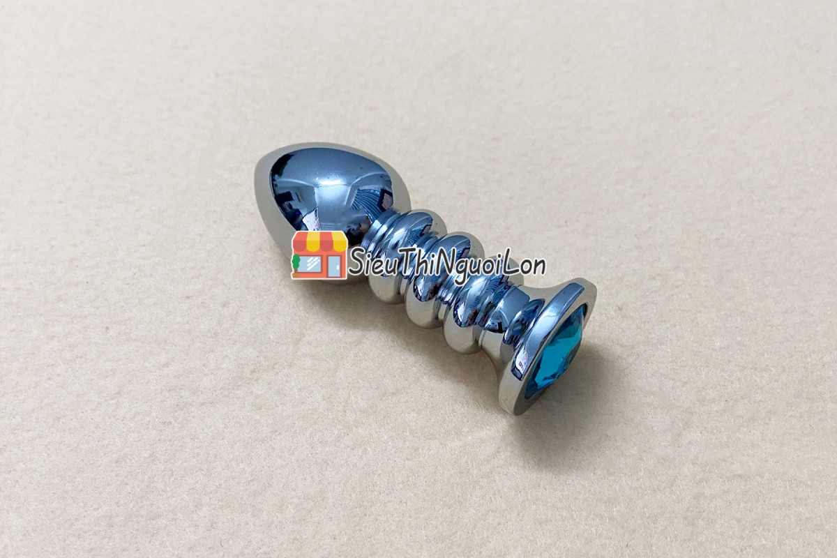 Máy mát xa hậu môn inox đế pha lê sang trọng kích thích sâu