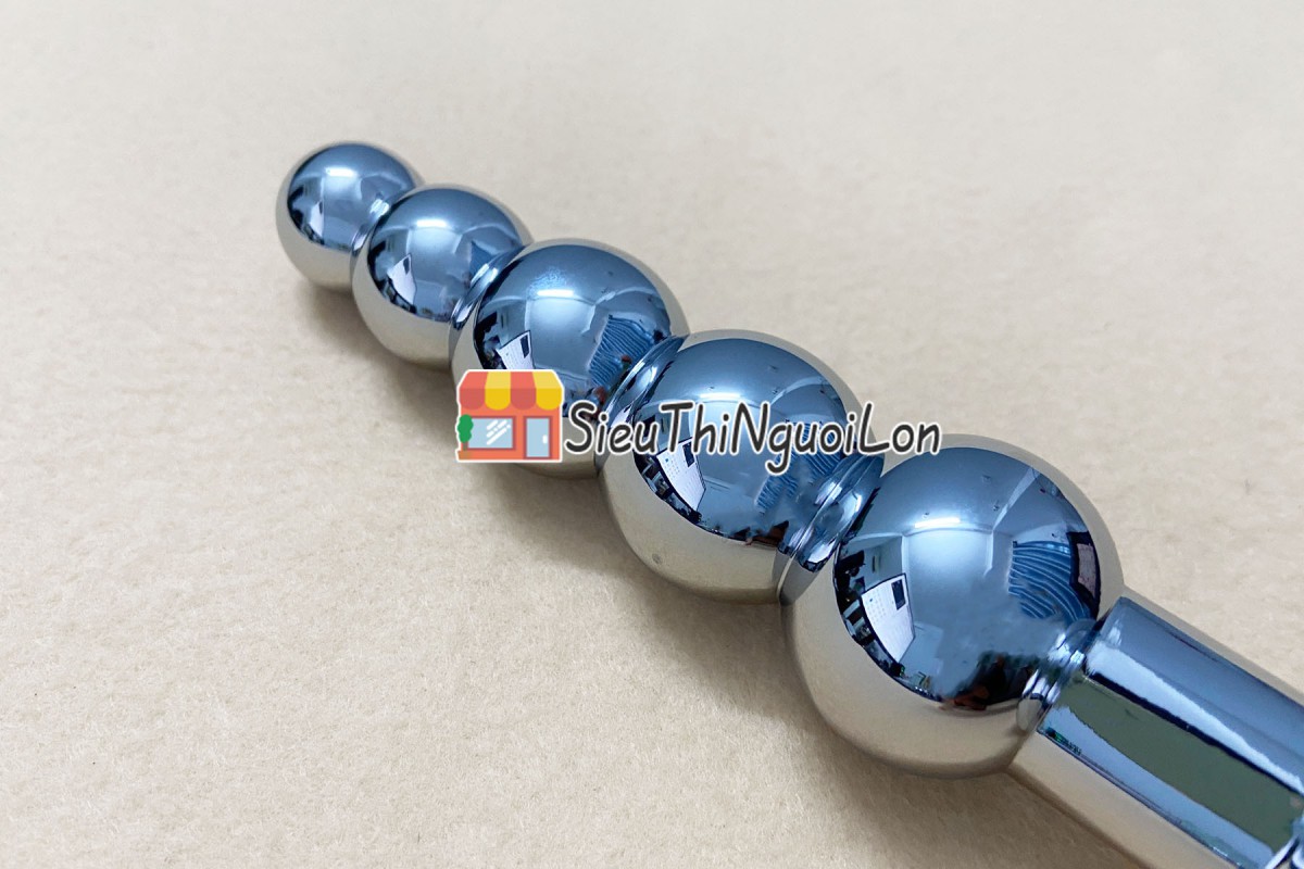 Dụng cụ kích thích hậu môn Inox chân đế pha lê an toàn sành điệu