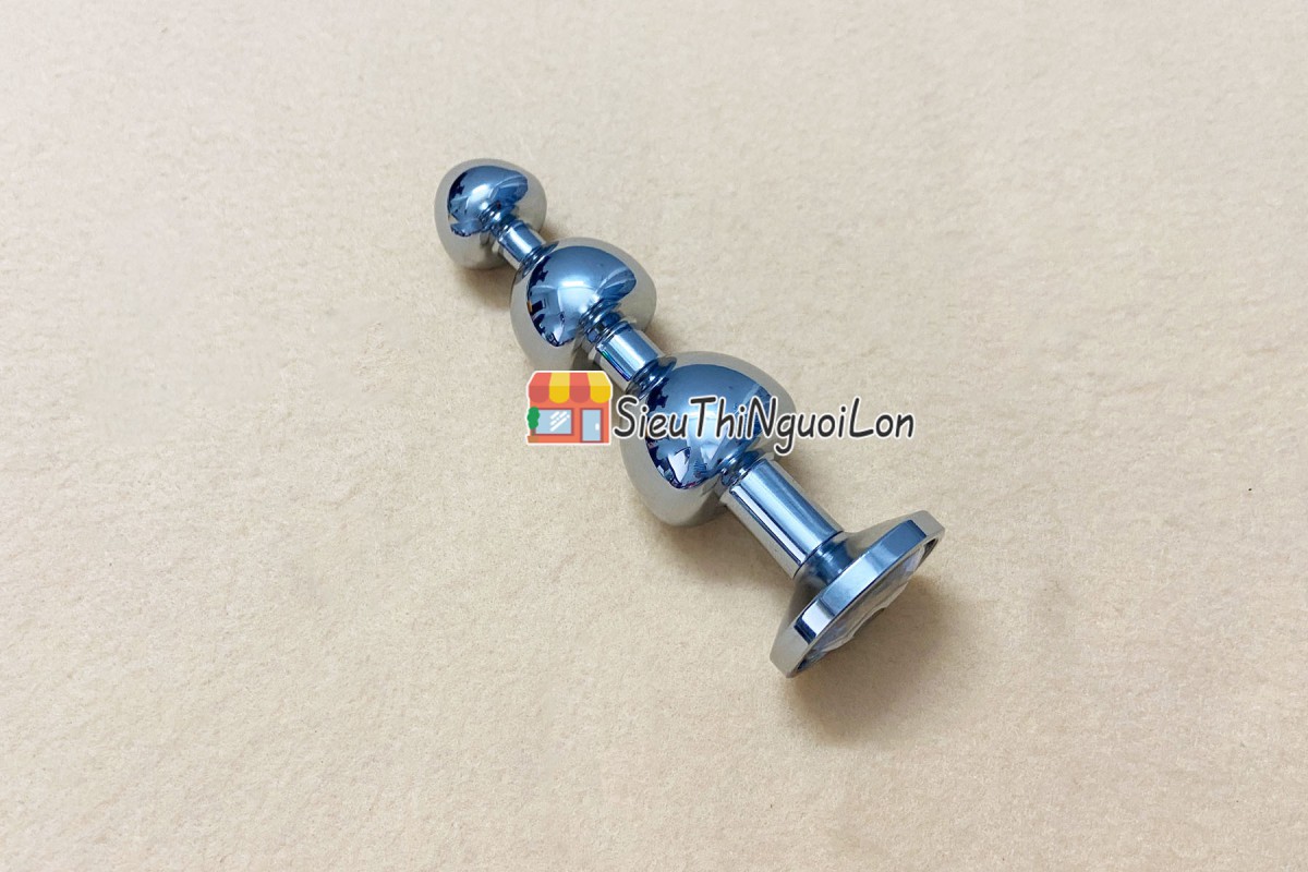 Dụng cụ kích thích hậu môn inox 3 khấc an toàn thoả mãn
