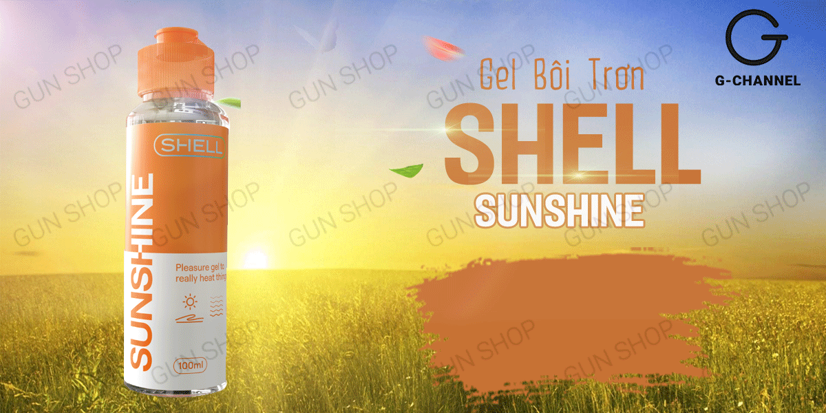 Gel bôi trơn nóng ấm Shell Sunshine 100ml tăng khoái cảm cực đỉnh