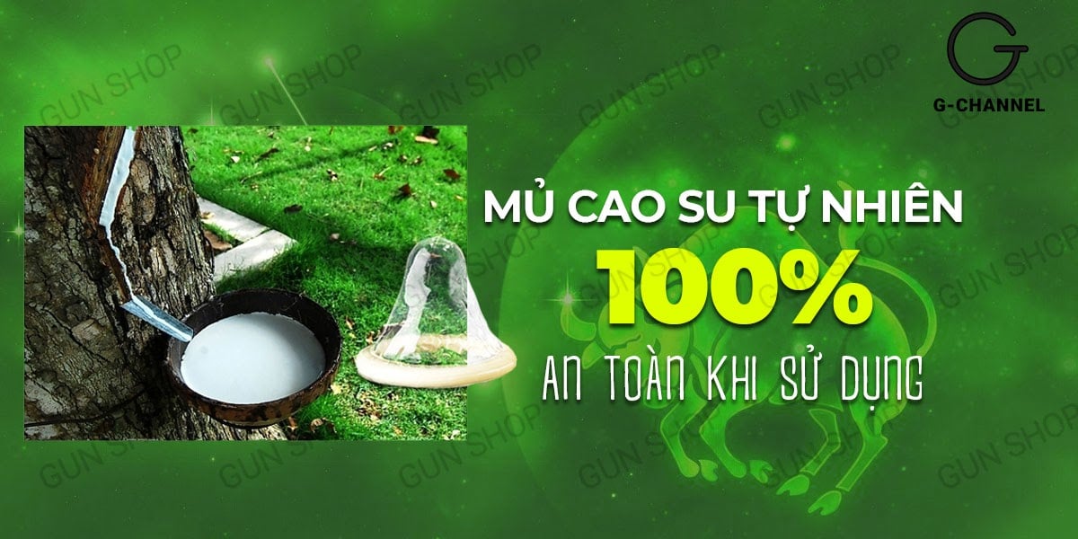 Bao cao su Ropockon Kim Ngưu siêu mỏng 0.03mm hương dâu an toàn nhập khẩu