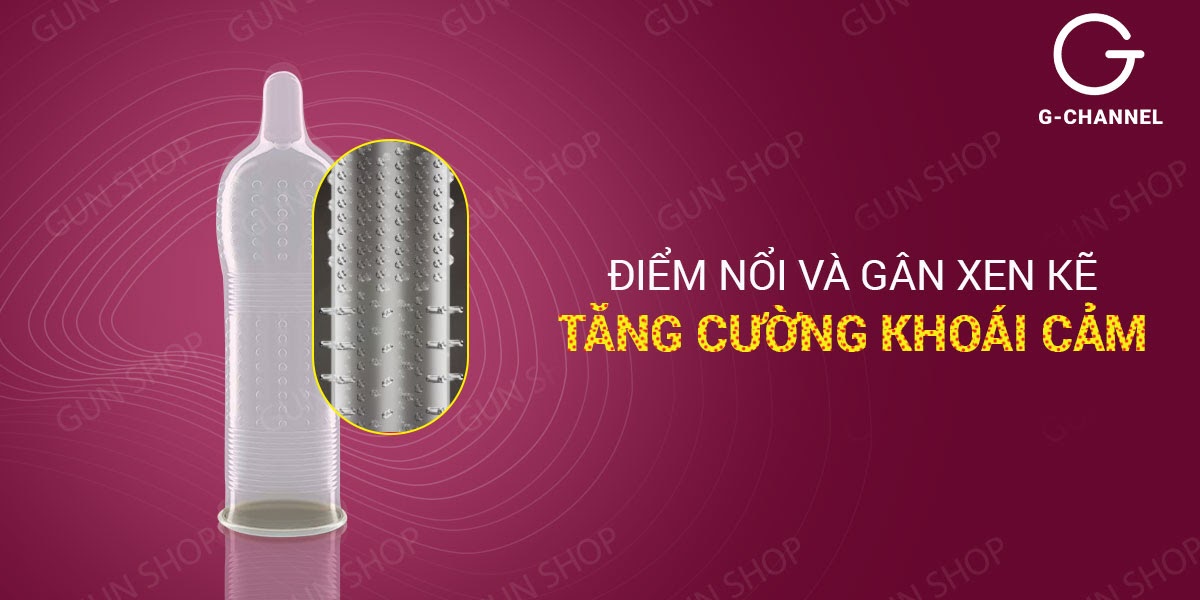 Bao cao su Durex Pleasuremax gân gai kích thích mạnh hộp 12 cái Bao cao su Durex Pleasuremax gân gai kích thích mạnh hộp 12 cái