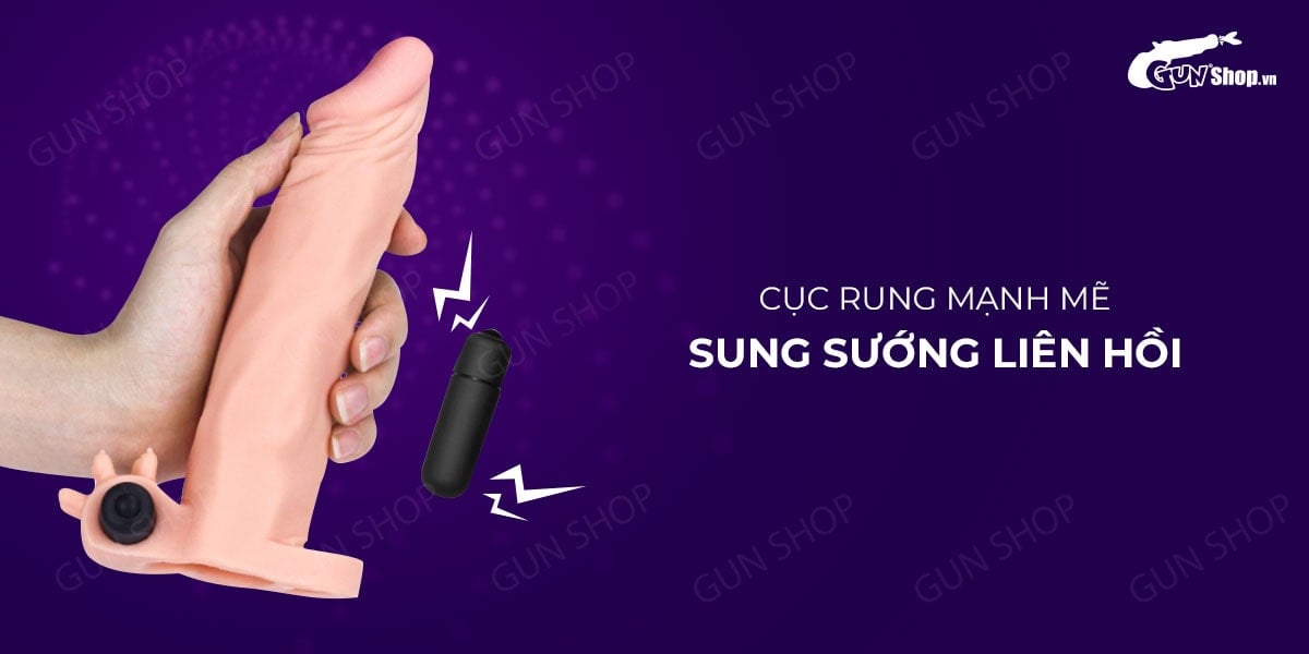 Bao cao su đôn dên rung mạnh tăng kích thước Lovetoy hot
