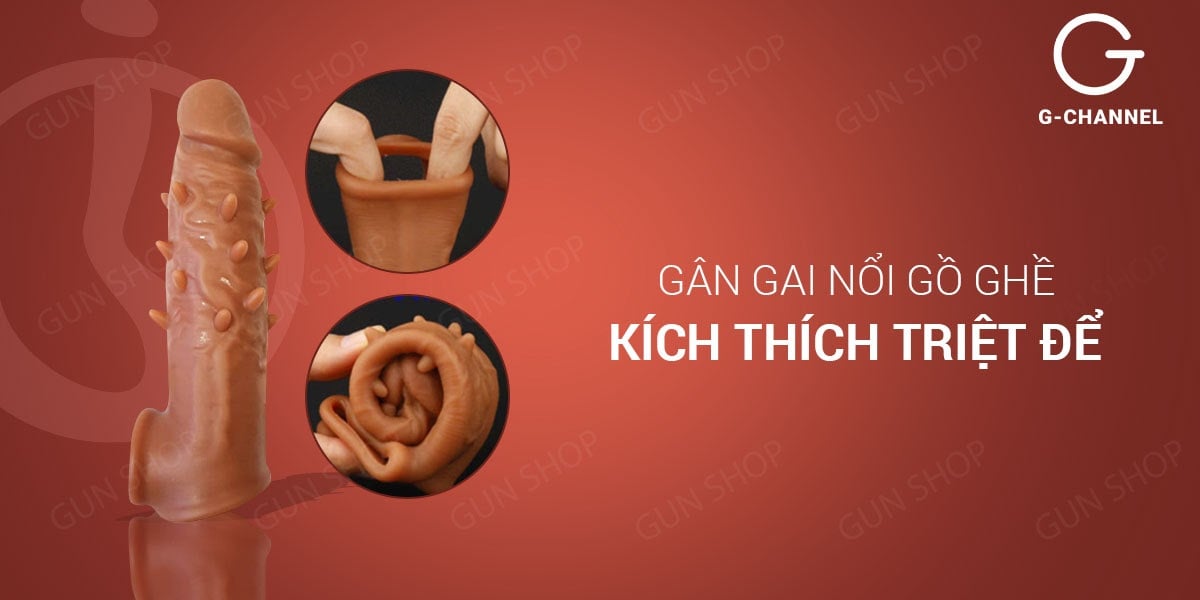 Nhập sỉ Bao cao su đôn dên tăng kích thước Jiuai - Gai nổi  hàng mới về