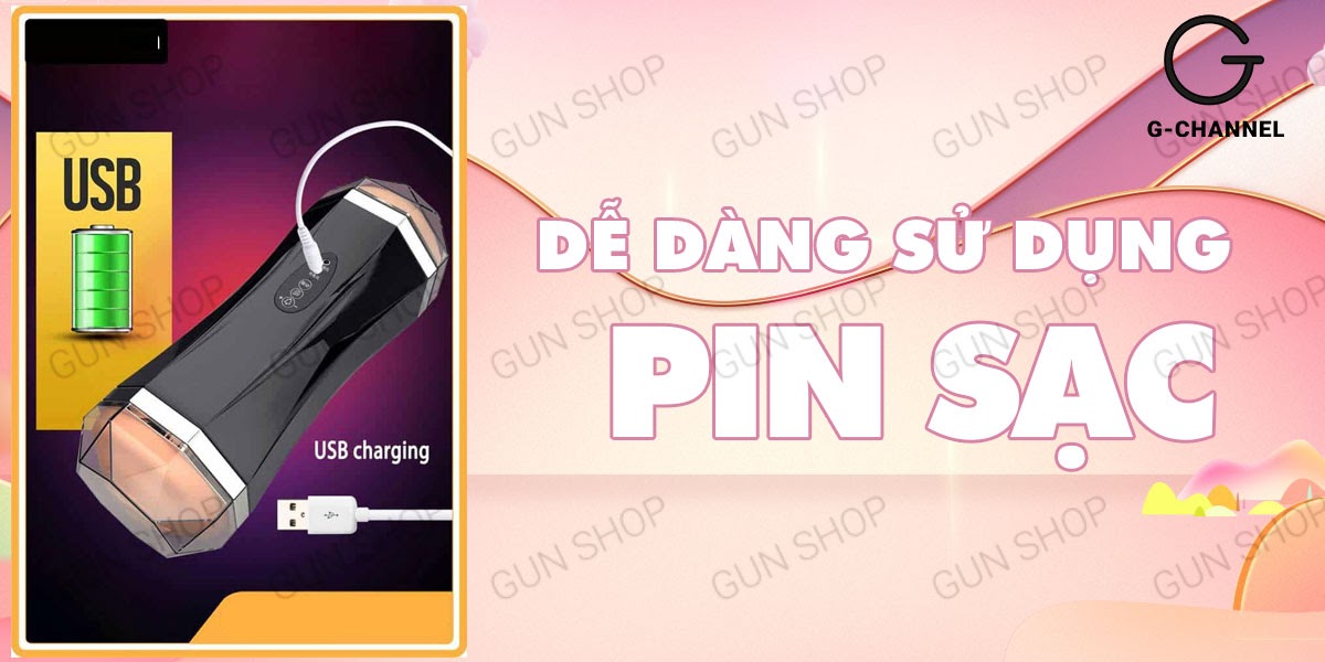 Âm đạo giả 2 đầu sạc điện đa năng rung mạnh giá tốt Jiuai