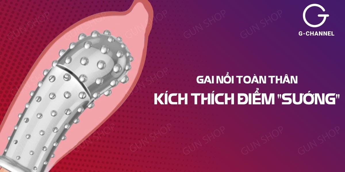 Bao cao su ngón tay G-spot gai nổi kích thích tăng khoái cảm