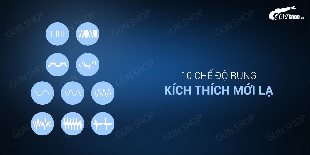 Que rung hậu môn Lovetoy 10 chế độ pin cao cấp kích thích mạnh