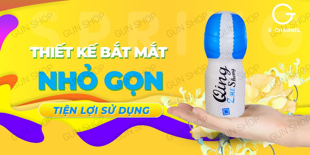 Âm đạo giả Qing nhỏ gọn silicon mềm mịn kích thích mạnh mẽ