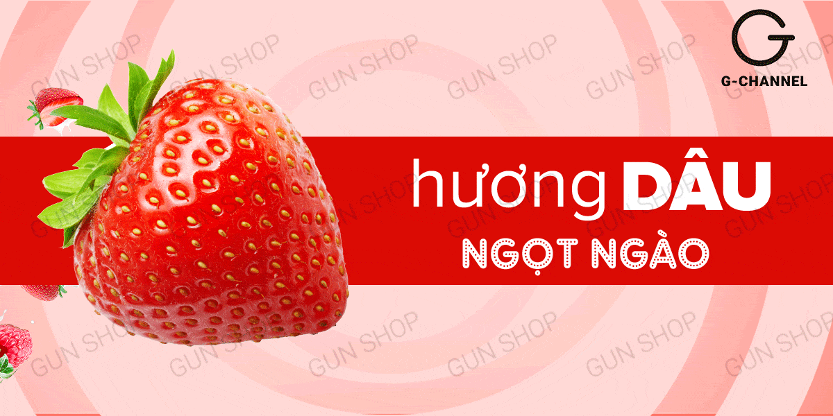 Gel bôi trơn Love Kiss hương dâu 100ml tăng khoái cảm ngọt ngào