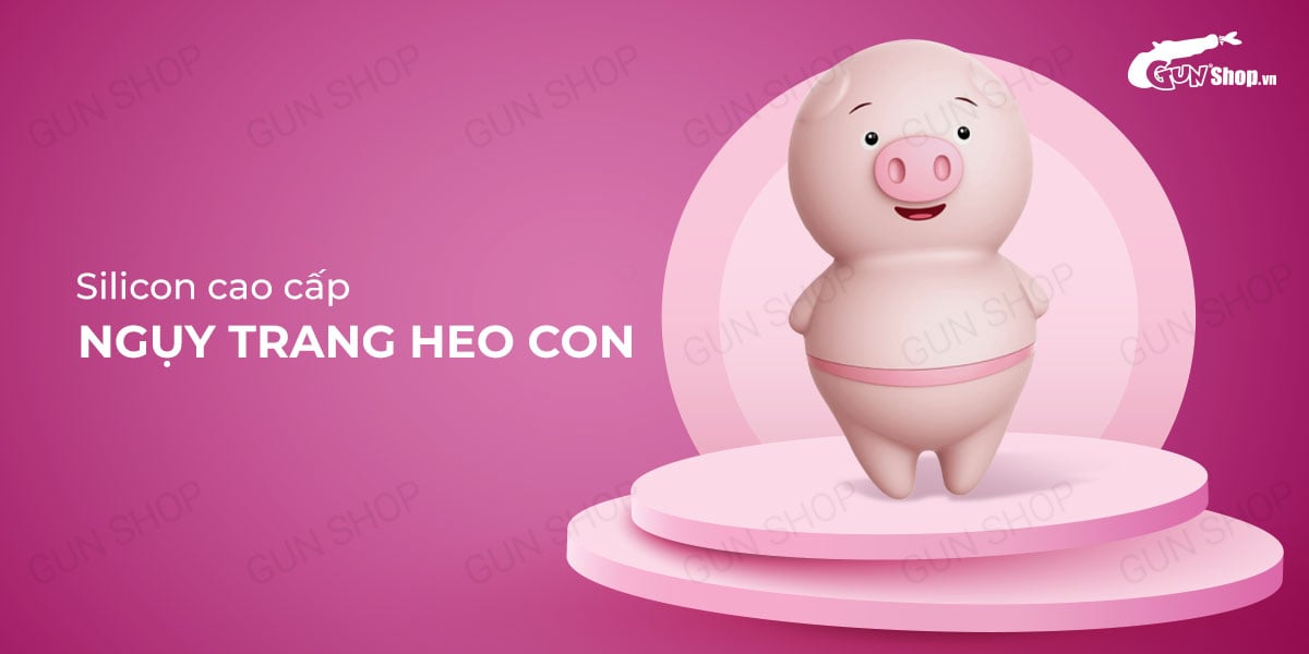 Lưỡi liếm ngụy trang hình heo con Vibrator bú liếm âm đạo điểm G