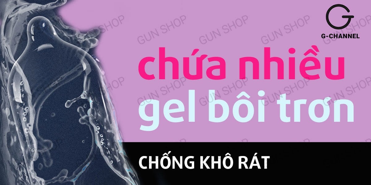 Bao cao su Kimono Hồng siêu mỏng 0.03mm hương anh đào hộp 12 cái chất lượng cao