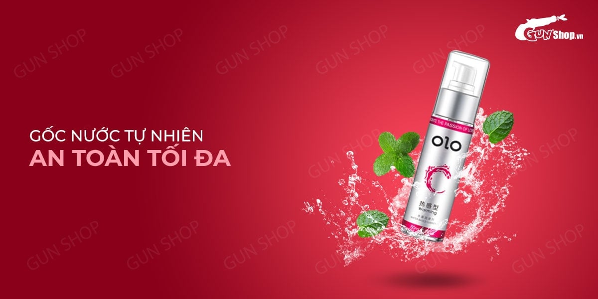 Gel bôi trơn ấm nóng OLO Warming 60ml tăng khoái cảm, siêu mượt
