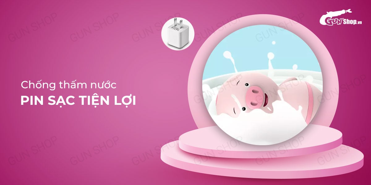 Lưỡi liếm ngụy trang hình heo con Vibrator bú liếm âm đạo điểm G