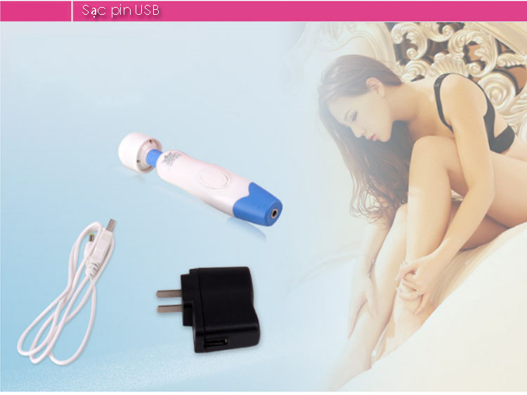 Chày Rung Mini LG Siêu Mạnh Sạc Điện Kích Thích Tối Đa AB123