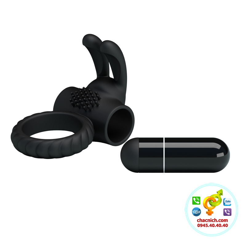 Vòng rung dương vật Prettylove Eudora kích thích điểm G siêu mê