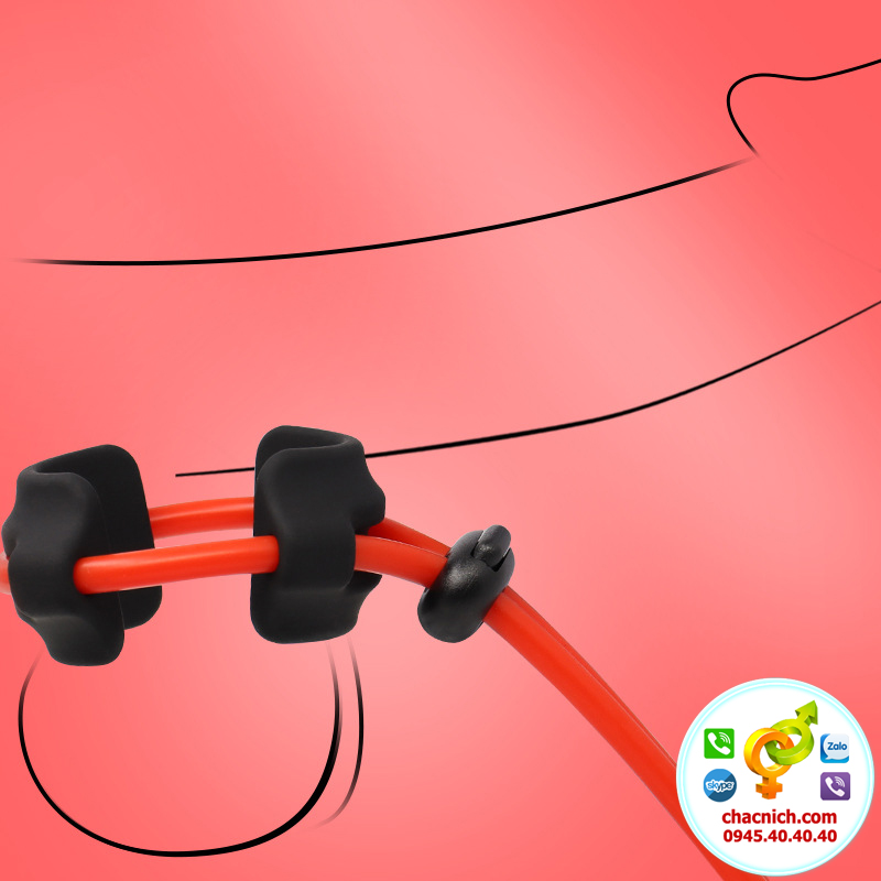 Dây thắt dương vật chống xuất tinh sớm PD Cockring Red Pico Mỹ chính hãng